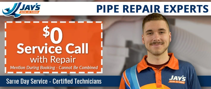 virginia pipe repair Jay's Heating, Air & Plumbing.