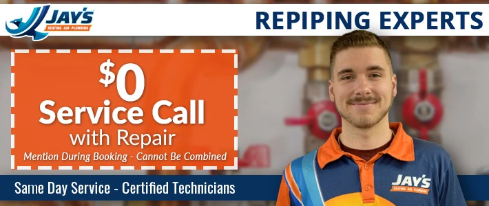 virginia Repiping Jay's Heating, Air & Plumbing.